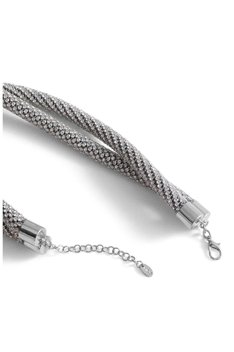 Double Crystal Rope Necklace, Alternate, color, SILVER