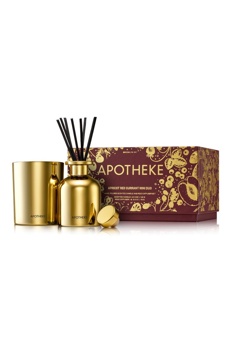 APOTHEKE Apricot Red Currant Mini Scented Candle and Reed Diffuser Duo ...