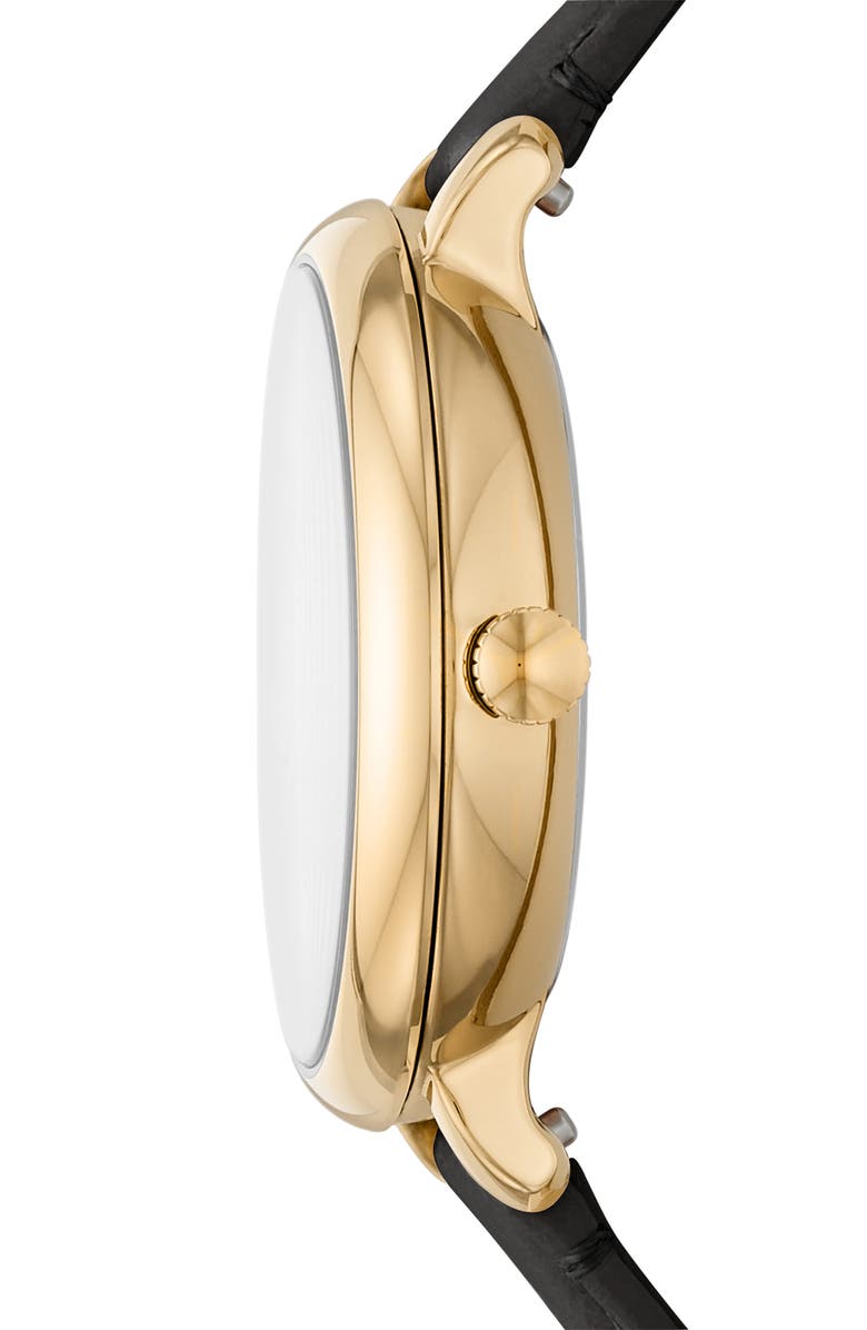 Fossil Jacqueline Leather Strap Watch, 36mm, Alternate, color,