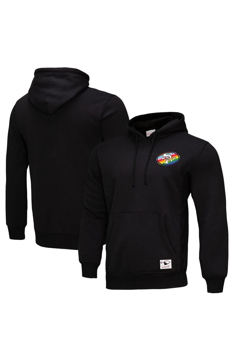 Mitchell & Ness Men's Mitchell & Ness Black San Francisco 49ers Pride Pullover Hoodie, Main, color, Black