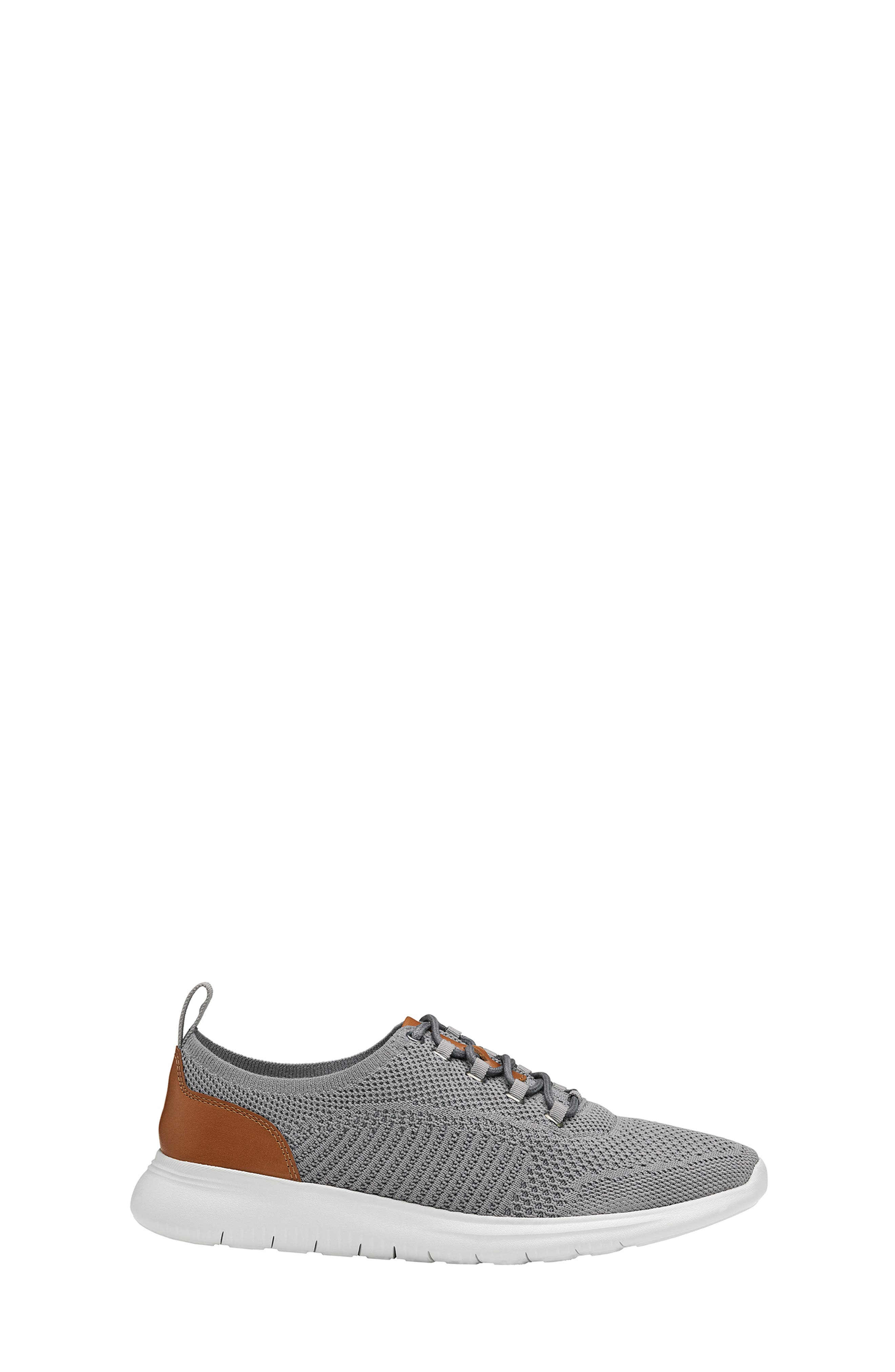 Johnston & Murphy McGuffey Knit Sneaker, Alternate, color, Gray Knit