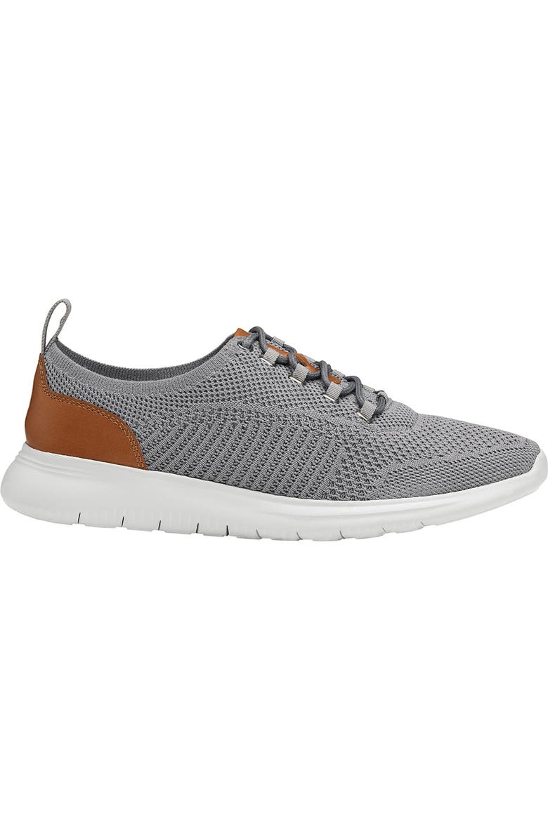 Johnston & Murphy McGuffey Knit Sneaker, Alternate, color, Gray Knit