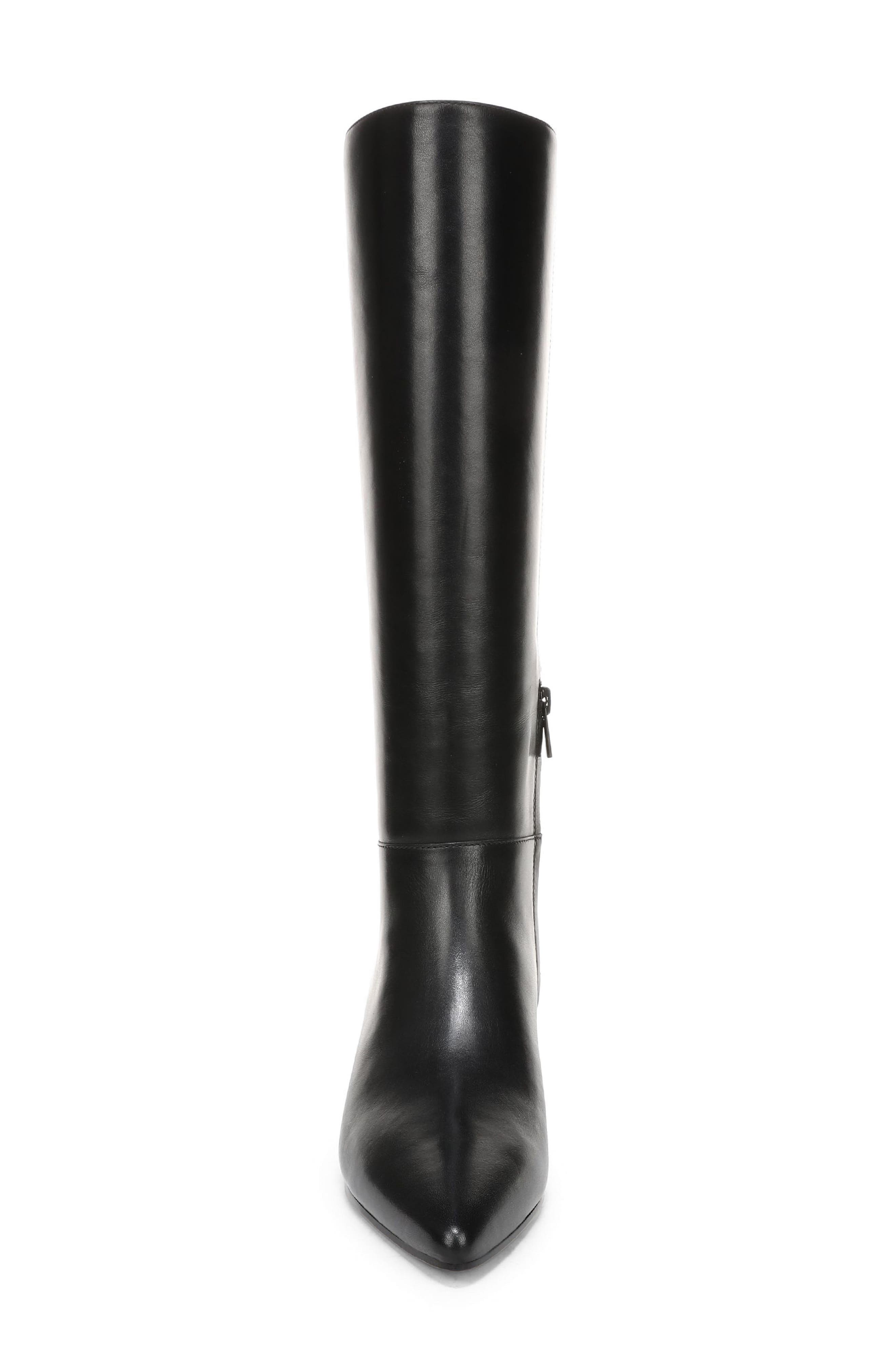 Adan Tall Leather Boot, Alternate, color, BLACK