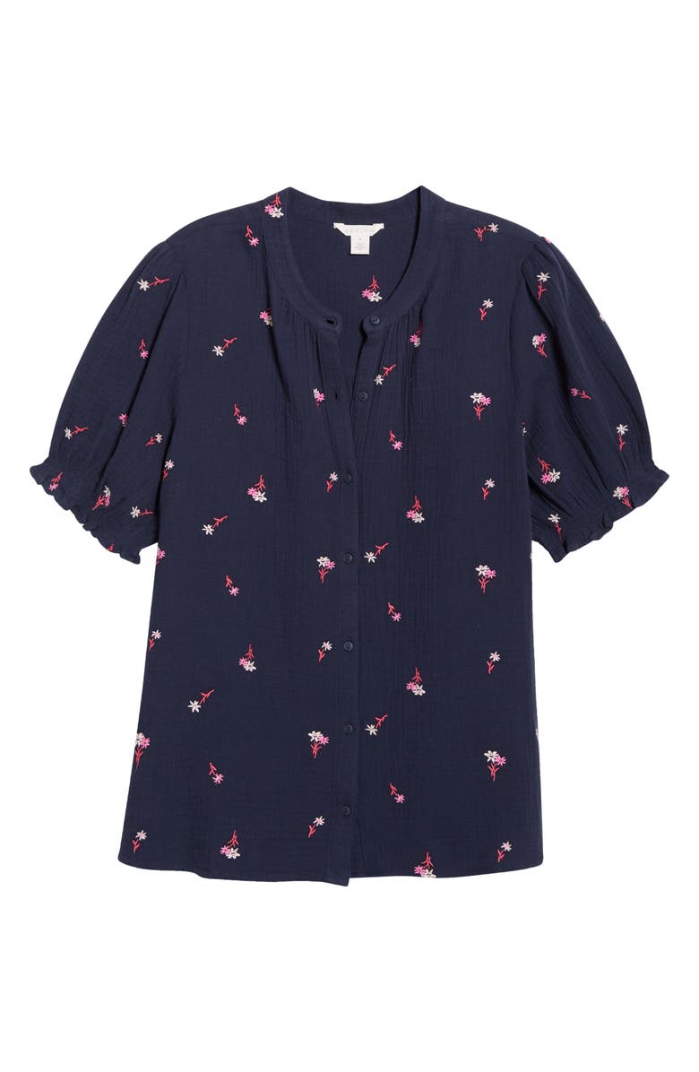 Caslon<sup>®</sup> Embroidered Popover Top, Alternate, color, 