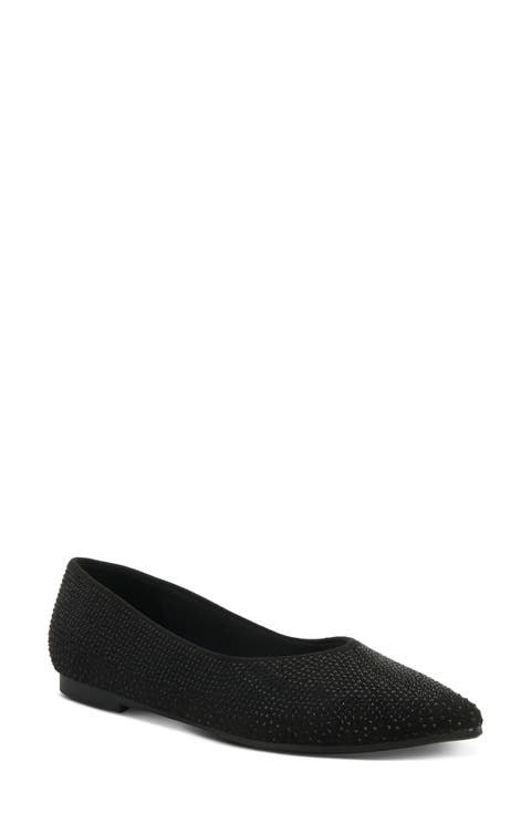 Lowen Rhinestone Embellished Flat