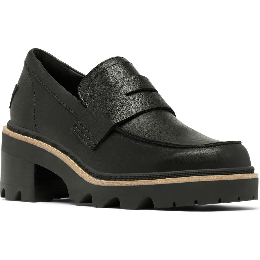 Sorel Women's Joan Now City Loafer Pumps In Black/sea Salt