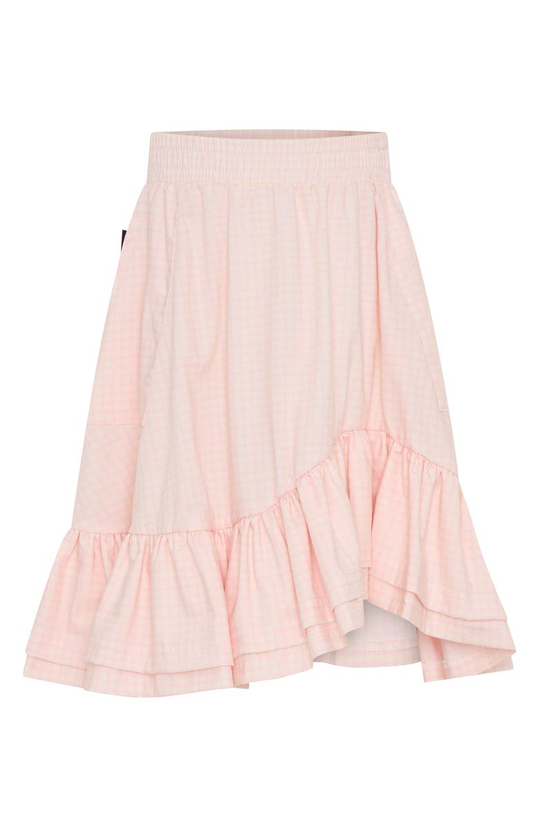 TINY TRIBE Kids' Plaid High-Low Skirt, Main, color, Pink