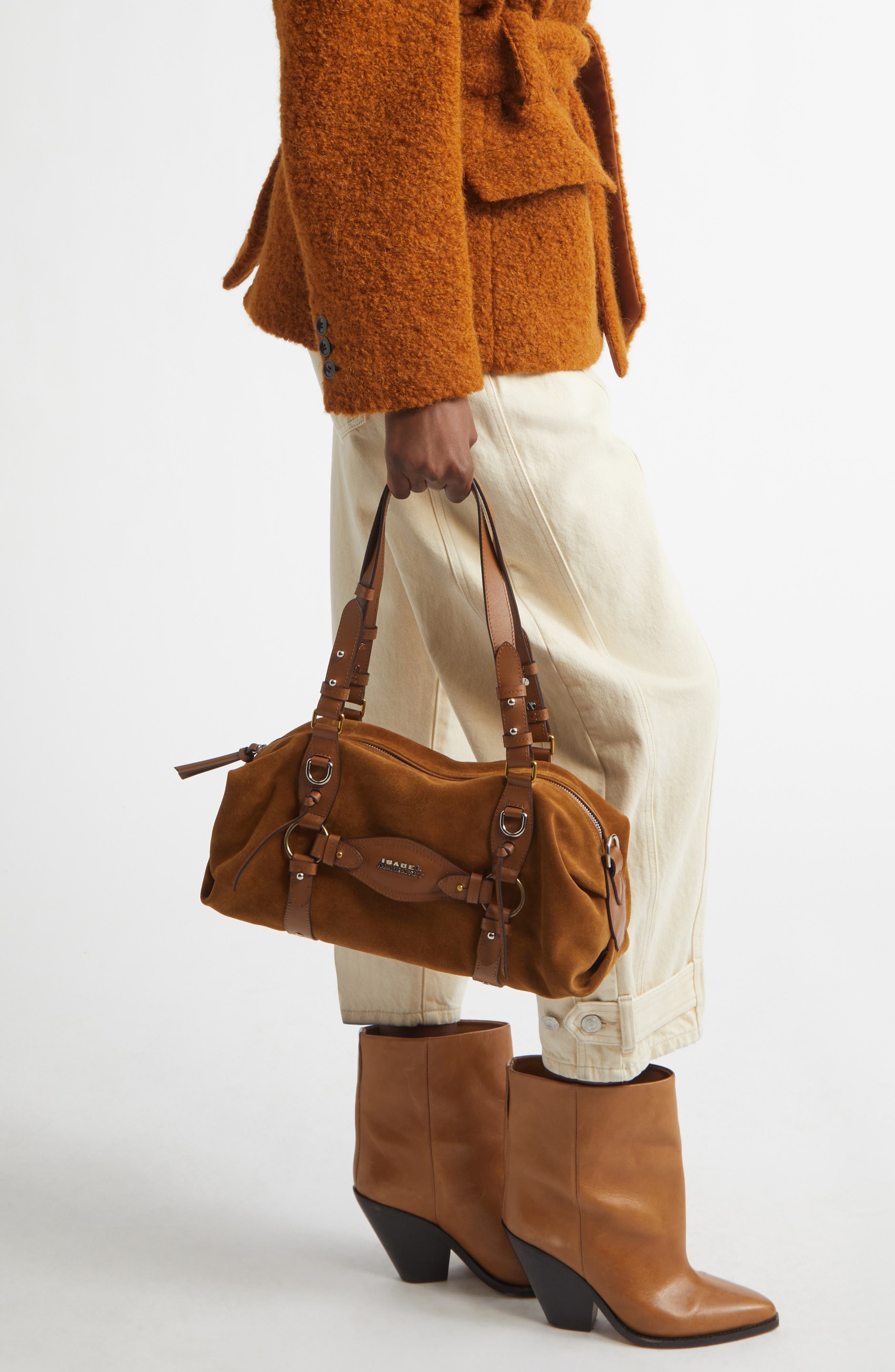 Isabel Marant Mini Tilpa Bag, Alternate, color, Cognac