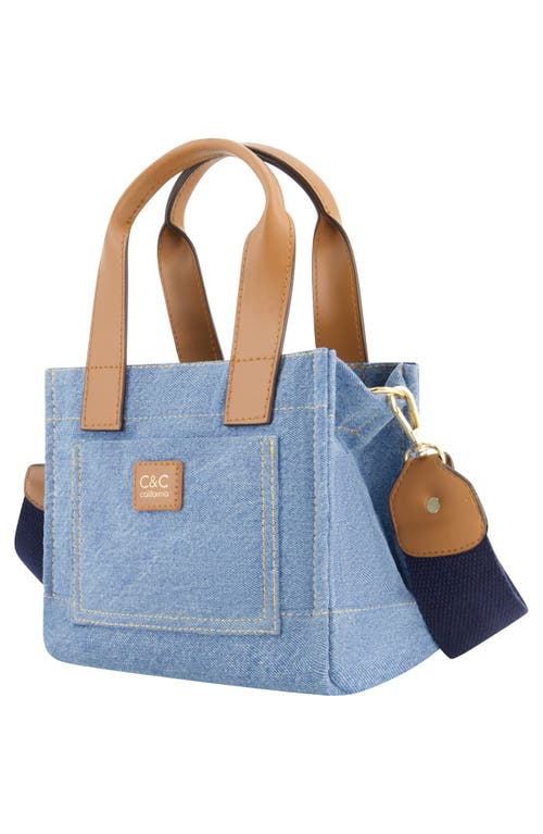 Uspa Accessories Small Denim Tote In Denim