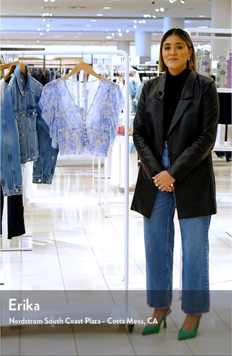 Sugar Ruffle Sleeve Crop Top, sales video thumbnail