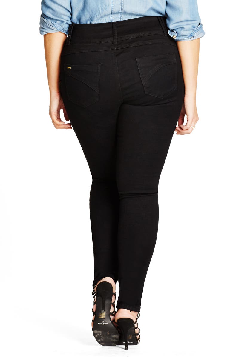 City Chic Harley Stretch Skinny Jeans, Alternate, color,