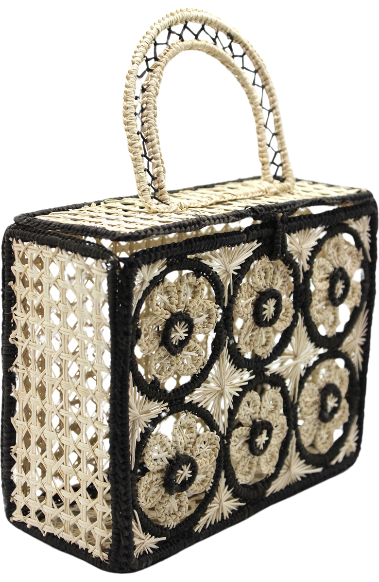 Amazónica Siena Handbag, Alternate, color, Beige / Black