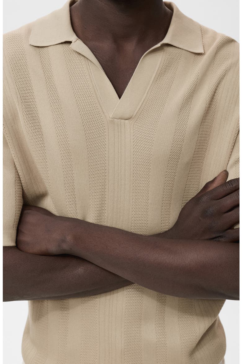 Rib Johnny Collar Polo, Alternate, color, LIGHT/ PASTEL GREY