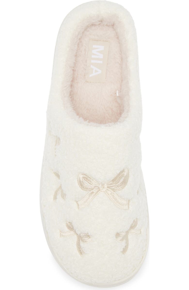 MIA Cozi Slipper, Alternate, color, Light Tan Multi Bow