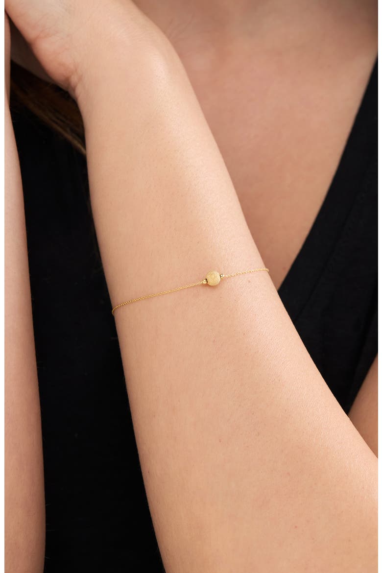 14K Yellow Gold Beaded Chain Bracelet, Alternate, color, 14K YELLOW GOLD