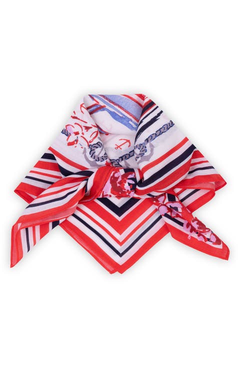 Sailboat Print Bandana