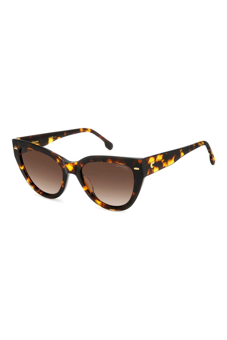 55mm Gradient Cat Eye Sunglasses, Alternate, color, HAVANA/ BROWN GRADIENT