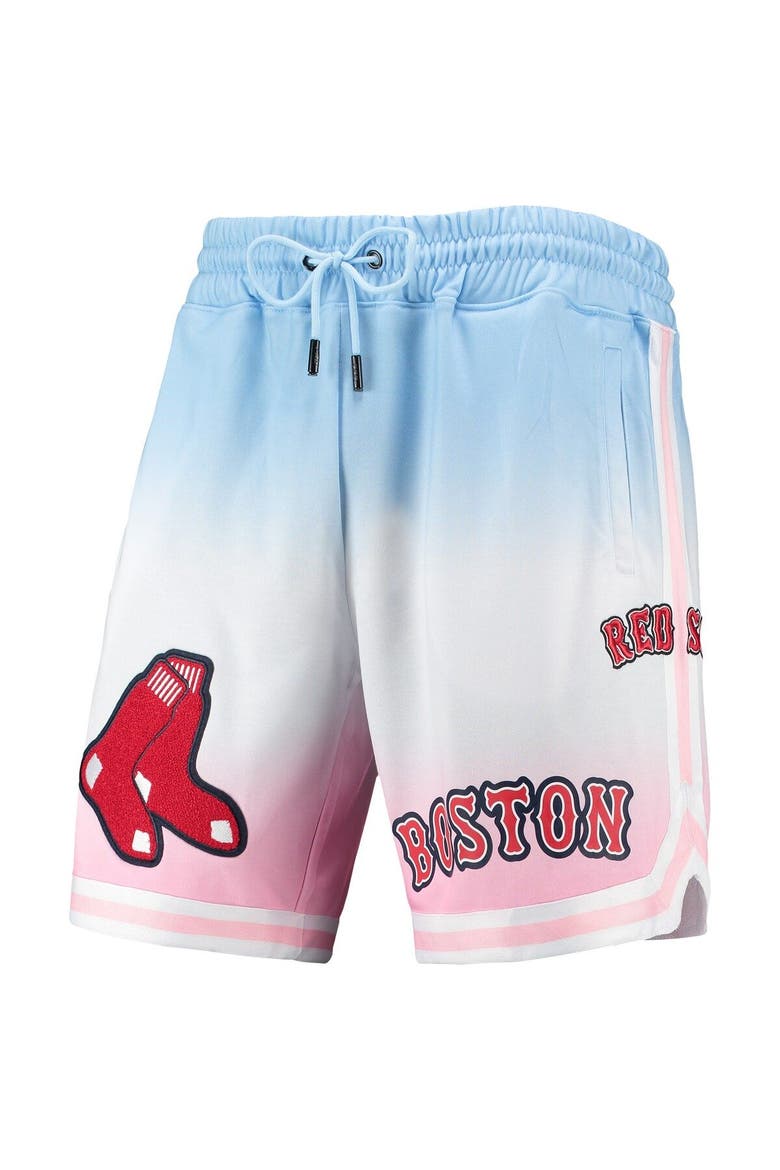 Men's Pro Standard Blue/Pink Boston Red Sox Team Logo Pro Ombre Shorts, Alternate, color, Blue