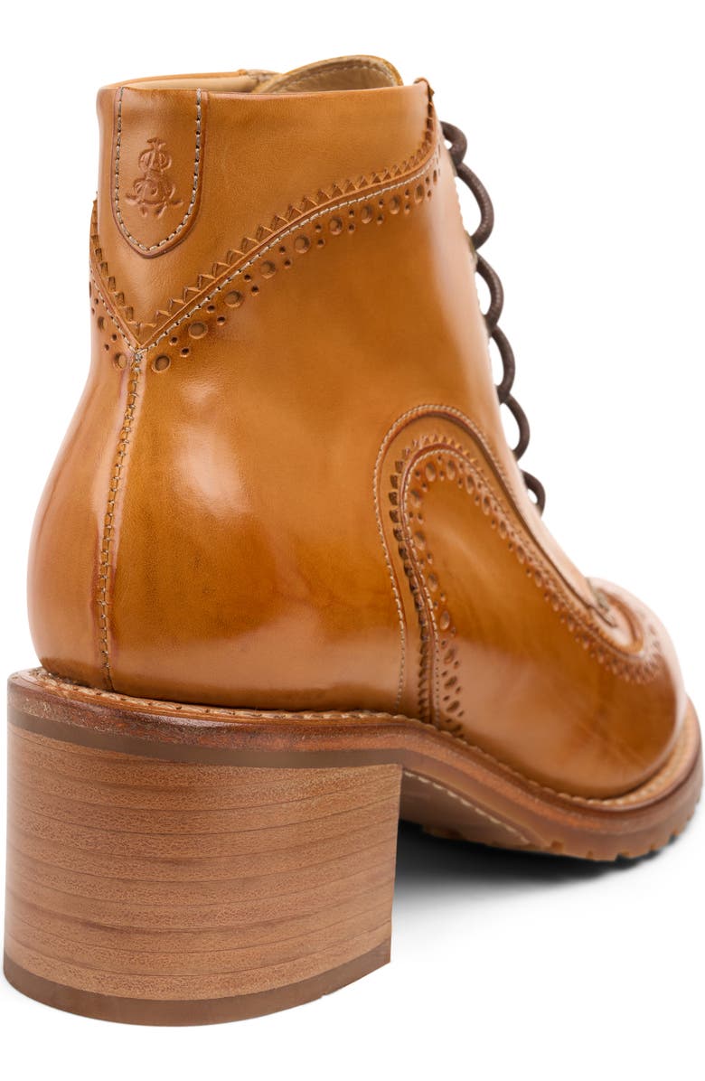 The Office of Angela Scott Miss Willa Lace-Up Wingtip Bootie, Alternate, color,