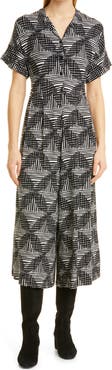 Masai Copenhagen Abstract Print Crop Jumpsuit