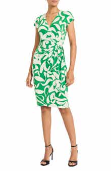 Matte Jersey Faux Wrap Dress