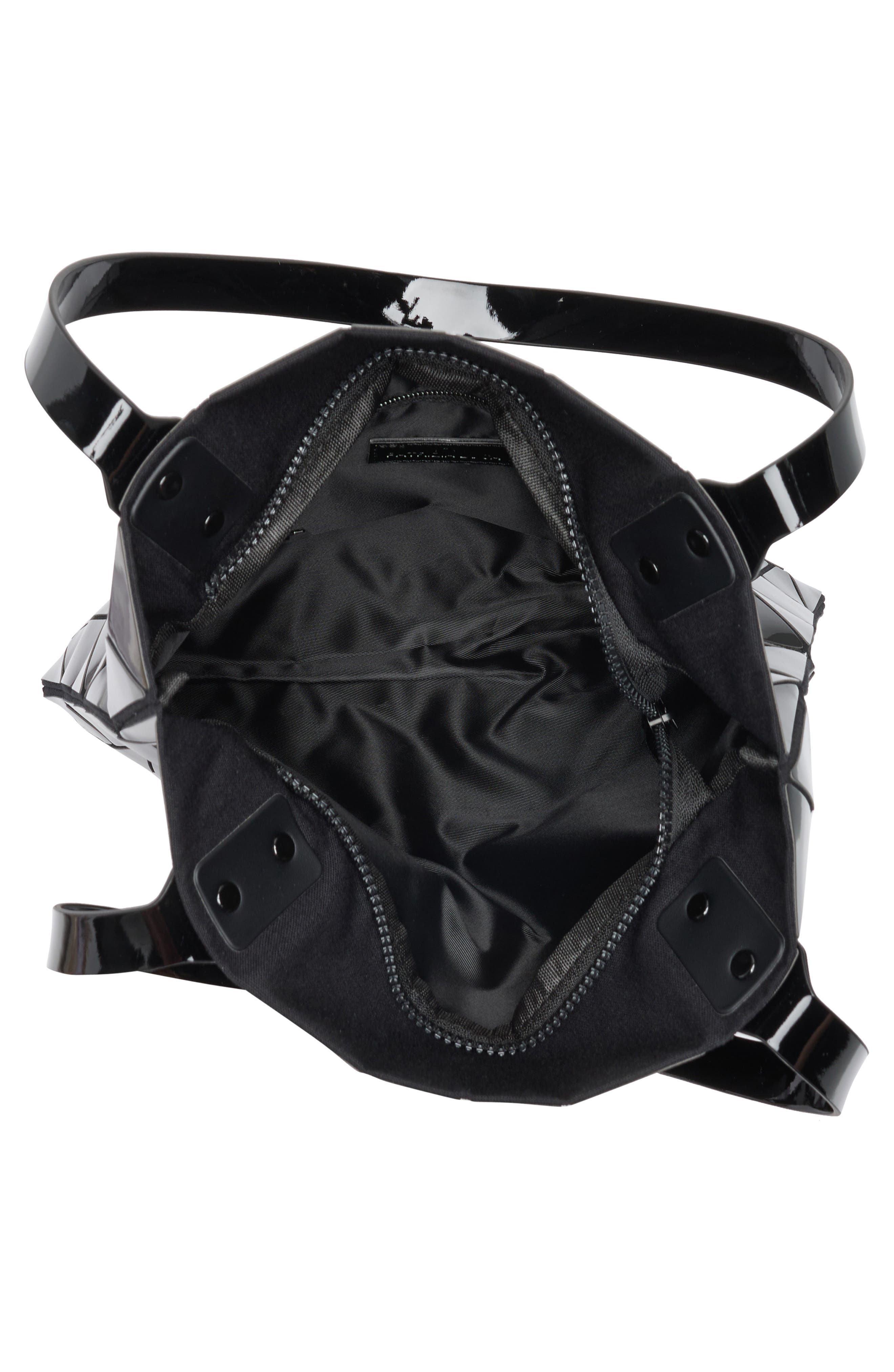 PATRIZIA LUCA Slanted Triangle Tote, Alternate, color, Shiny Black