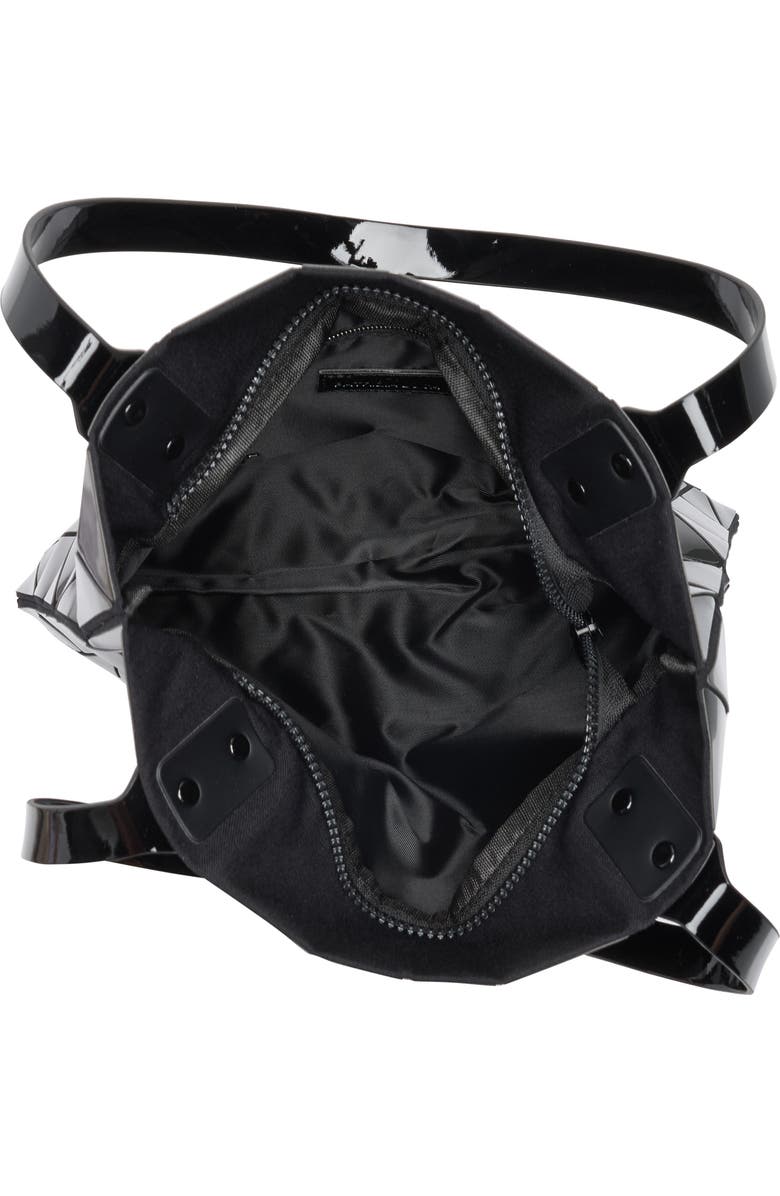 PATRIZIA LUCA Slanted Triangle Tote, Alternate, color, Shiny Black