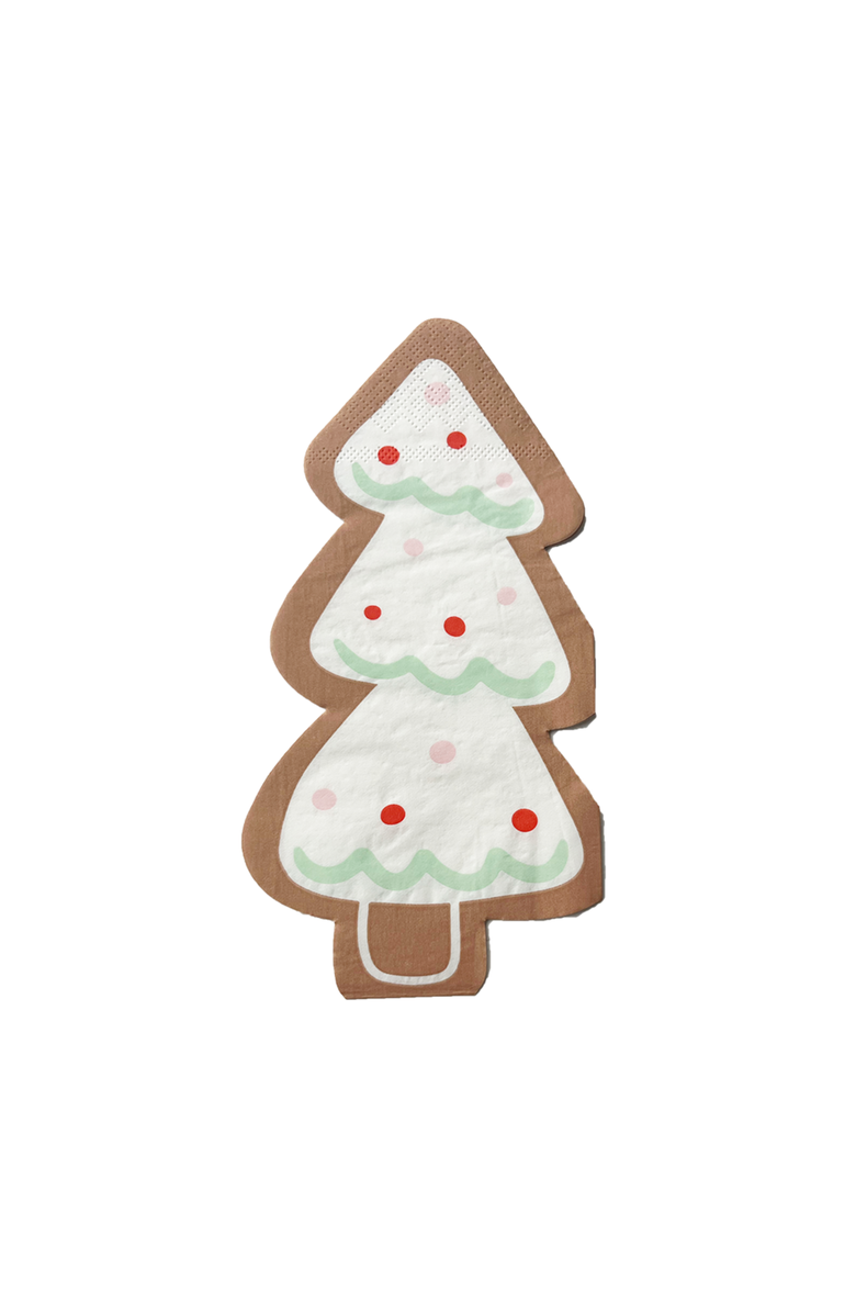 Daydream Society Baking Spirits Bright Christmas Tree Cookie Guest Napkins, Main, color, Assorted Pre-Pack