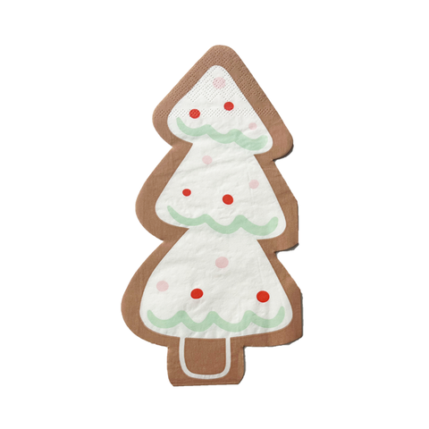 Baking Spirits Bright Christmas Tree Cookie Guest Napkins