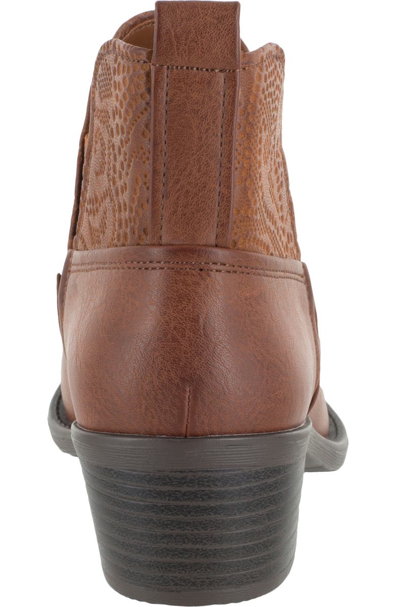 EASY STREET Legend Western Bootie - Multiple Widths Available, Alternate, color, Tan/Tan Embossed