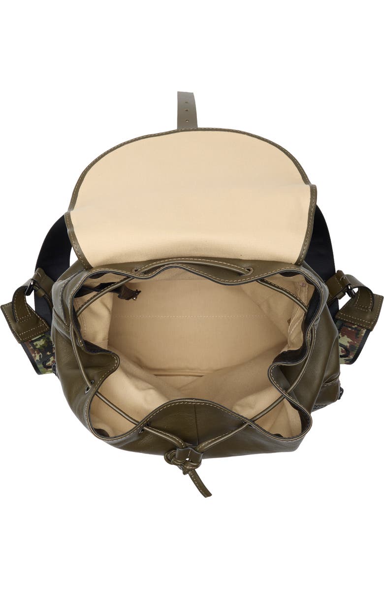 Longchamp Signature 3D Leather Backpack, Alternate, color, Terra
