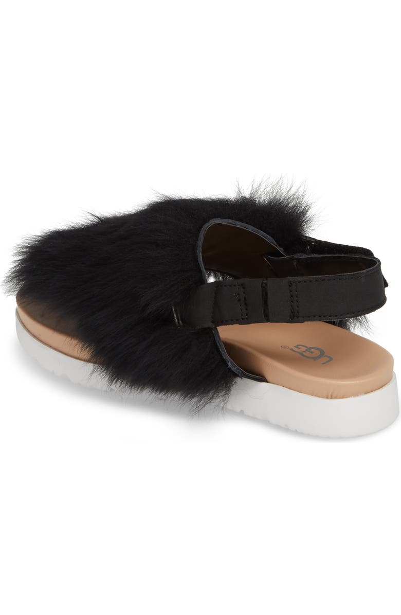 UGG<sup>®</sup> Holly Genuine Shearling Sandal, Alternate, color,