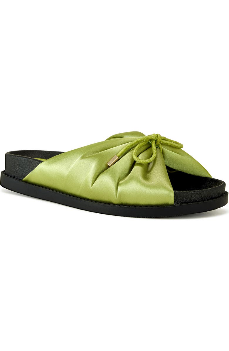 AZALEA WANG Theresa Platform Slide Sandal, Main, color, Green