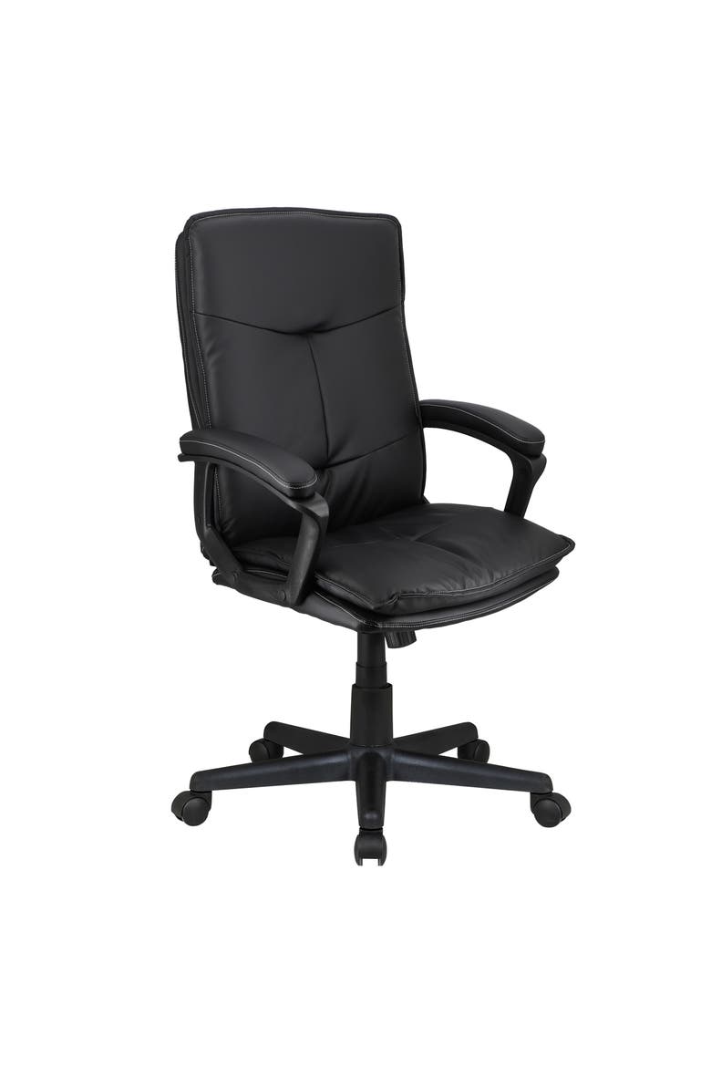 High Back Adjustable Office Chair, Main, color, Black
