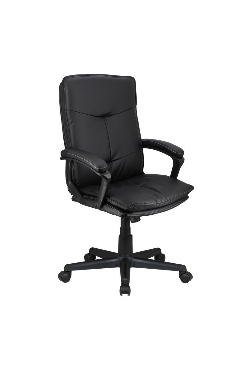 Elama High Back Adjustable Office Chair, Main, color, Black