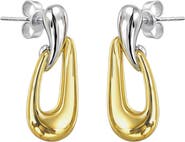 ARGENTO VIVO Two-Tone Drop Earrings