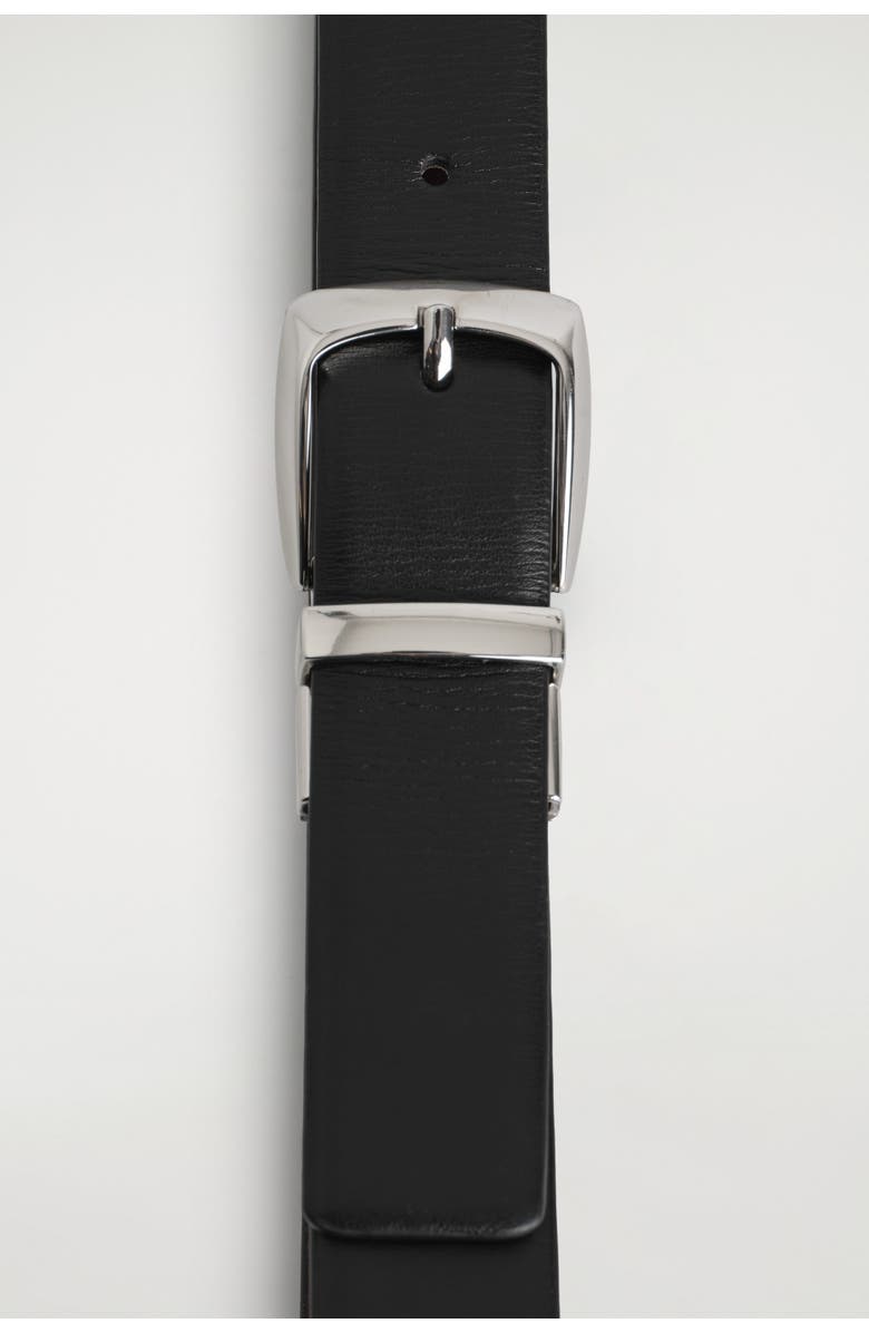 COS Reversible Leather Belt, Alternate, color, Brown Croc Effect / Black
