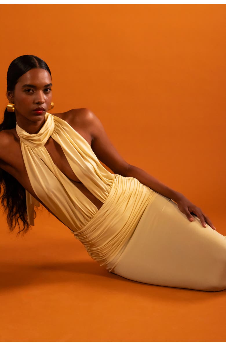 Maeve Dalida Dress, Alternate, color, Butter Yellow