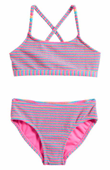 Breaking Waves Kids' Stripe Two-Piece Bikini Swimsuit