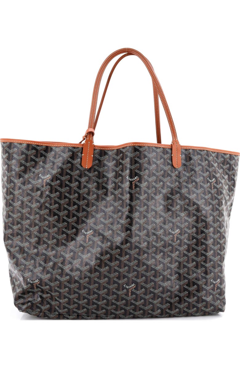 Pre-Owned Goyard Saint Louis Tote Coated Canvas GM, Alternate, color, Black