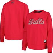 DKNY SPORT Women's DKNY Sport Red Chicago Bulls Regina Raglan Pullover Sweatshirt