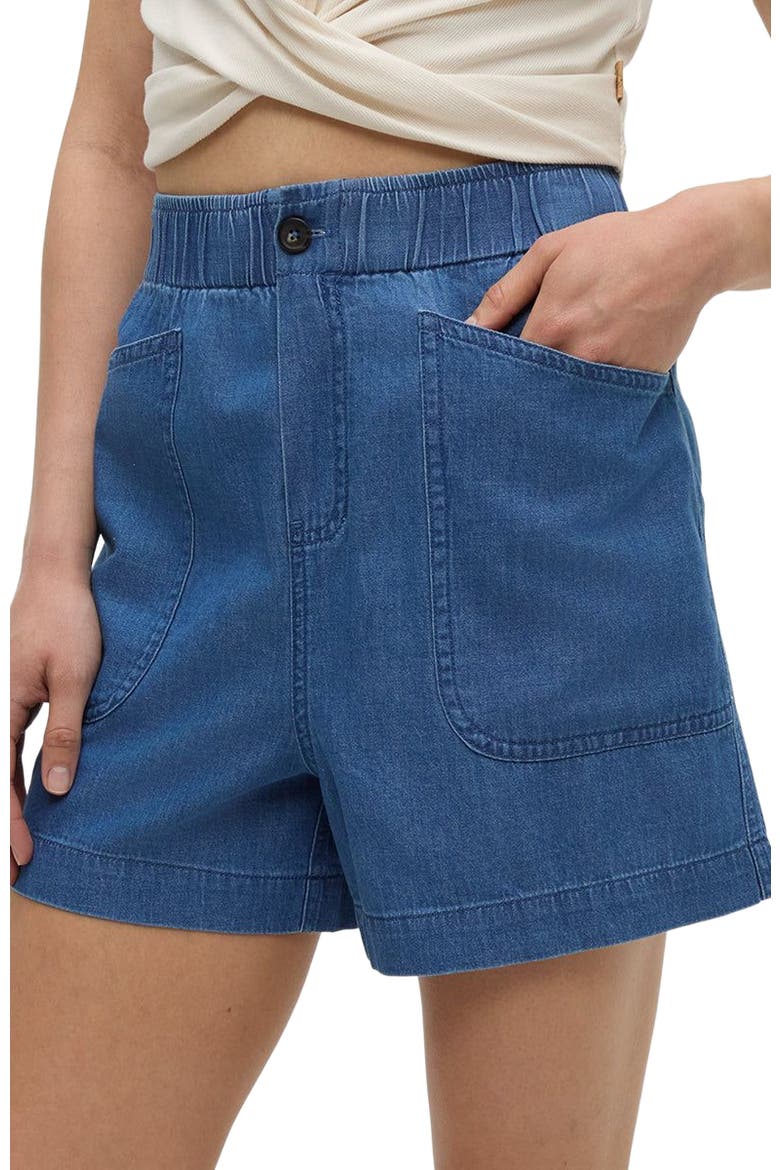 Denim Cascades Short, Alternate, color, Mid Wash
