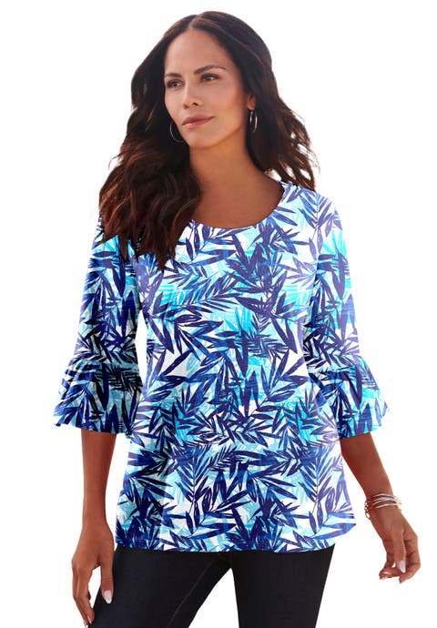 Plus Size Cotton Ultimate Bell Sleeve Tee