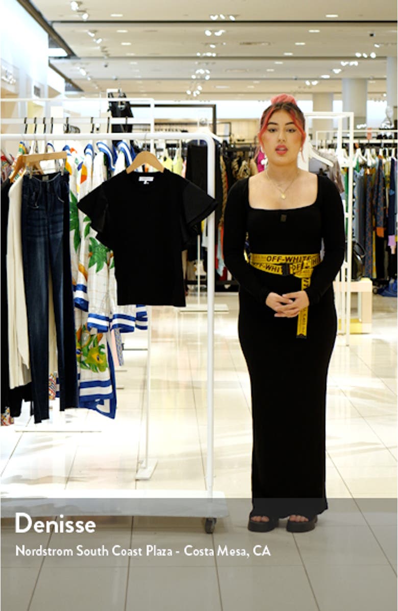 Flutter Sleeve Organic Cotton T-Shirt, sales video thumbnail