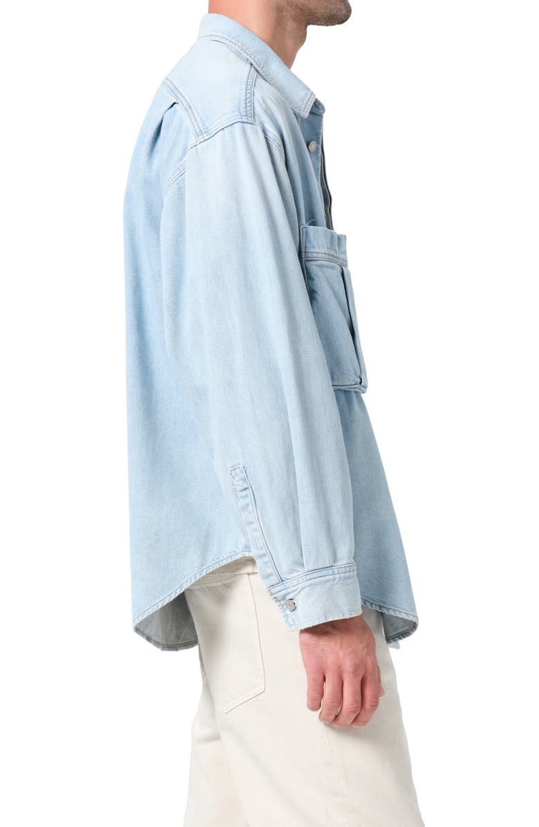 AGOLDE Clark Denim Button-Up Shirt Jacket, Alternate, color, Premise Indigo