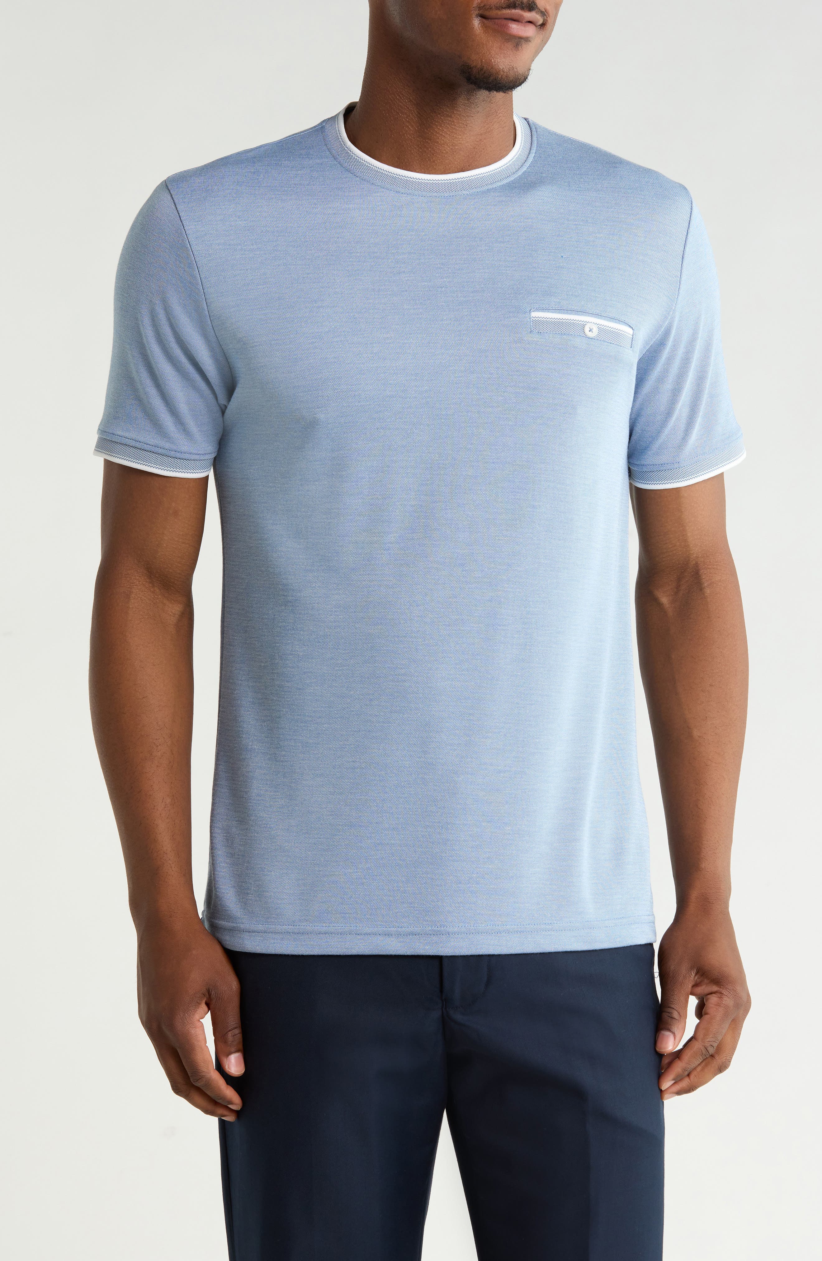 Tipped Pocket Knit T-Shirt