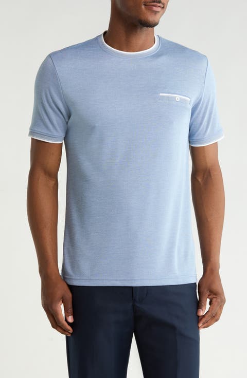 Tipped Pocket Knit T-Shirt