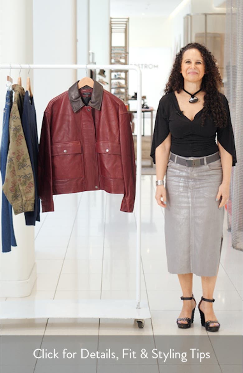 Nonie Leather Jacket, sales video thumbnail