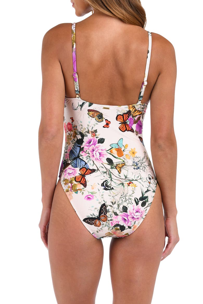 Remi Butterfly One-Piece Swimsuit, Alternate, color, IVORY
