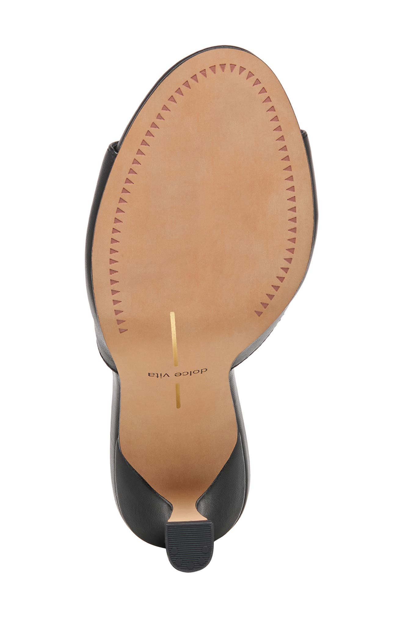 Dolce Vita Rosha Slide Sandal, Alternate, color, Black Leather